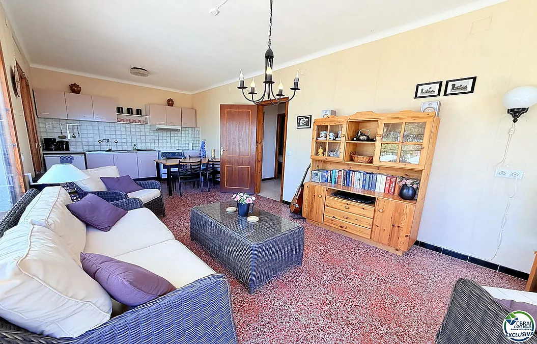 Petite maison avec vue sur mer et terrasse à Mas Fumats, Roses