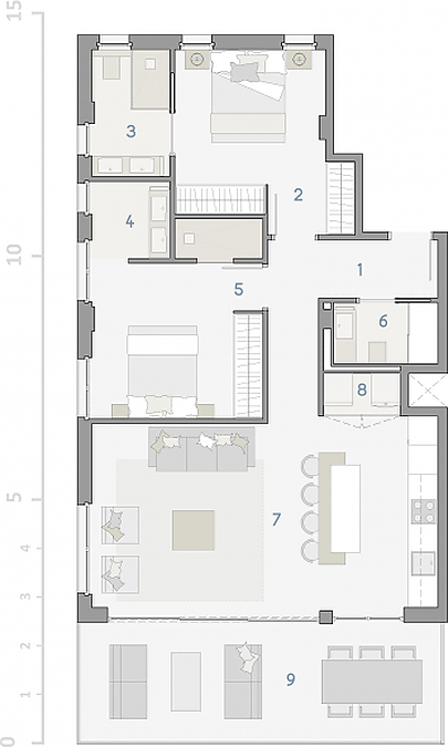 High standing apartment near the sea, 2nd Floor A